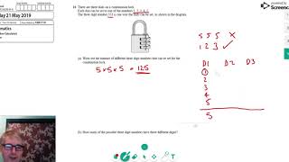 16 Combinations 2019 Edexcel Maths GCSE Higher Tier Paper 1 Question 16 [upl. by Rizika]