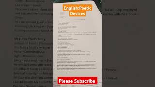 EnglishPoetic DevicesFor Being A TopperLumina Learnify [upl. by Eissel]