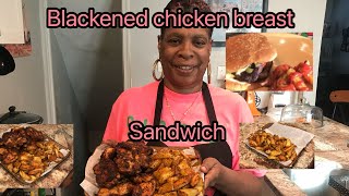 Blackened chicken breast sandwich recipe [upl. by Sidonie]