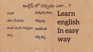 daily used english words with examples  learn english in a easyway Learnersscave [upl. by Hough]