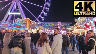 Bremer Freimarkt Fahrgeschäfte  Rundgang auf dem Freimarkt Bremen [upl. by Jeavons]