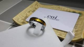 COI Tungsten Carbide Ring With Carbon Fiber  TG4202 [upl. by Zetnod]