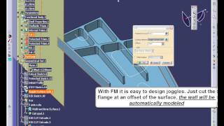 CATIA V5  Functional Molded Part modeling [upl. by Toshiko]