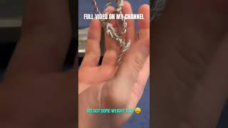 UNBOXING SHOP GLD 4MM WHITE GOLD ROPE CHAIN [upl. by Leahcimnaj885]