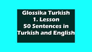 Glossika Turkish Lesson 1 [upl. by Betz]