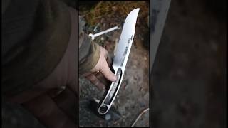 Forging a Bowie Knife from a Broken Crescent Wrench  Ultimate DIY Blade blacksmith diy handmade [upl. by Fanchan]