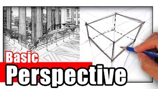 How to Draw in Perspective for Beginners [upl. by Eniledgam]