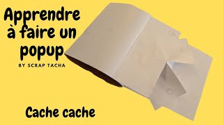 TUTO scrapbooking carte popup cache pour album ou non débutante action scrap tuto popup [upl. by Adnolat]