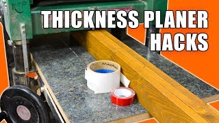 5 Quick Thickness Planer Hacks  Woodworking Tips and Tricks [upl. by Scheider]