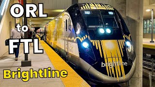 Riding Brightline Orlando to Ft Lauderdale at 100MPH [upl. by Ycram72]