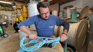 Rope Splicing  Long Splice 12 Strand Rope  Samson Rope Polytron [upl. by Antonin660]