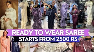 Ready To Wear Saree Under Budget  1 minute Saree  Wedding Saree  Indo Western Outfit [upl. by Arhna]