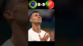 Brazil🇧🇷 VS Portugal 🇵🇹 FOOTBALL ABIRfootball ronaldo [upl. by Otrebilif302]