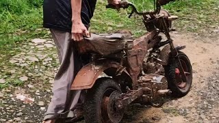 FULL RESTORATION•HONDA CT70 MiniBike AbandonedFrom Trash To Incredible Blue Motorcycle  TimeLapse [upl. by Ledah]