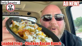 Slim Chicken NEW Loaded Fries REVIEW Chicken Bacon Ranch brickeats [upl. by Dominic24]