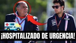 ¡CHECO PÉREZ DESTRUIDO SU PADRE SUFRE UN PREINFARTO TRAS SU ACCIDENTE CON SAINZ [upl. by Dame277]