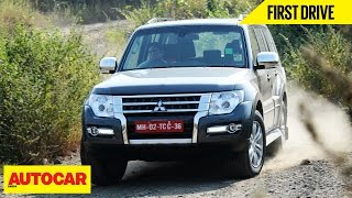 Mitsubishi Montero  First Drive  Autocar India [upl. by Lleon895]