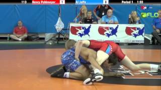 Cadet 113  Henry Pohlmeyer Iowa vs AJ Jaffe Illinois [upl. by Kahcztiy]