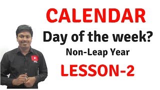 CalendarReasoningDay of the WeekNonLeap Year Lesson2 [upl. by Tomkin]