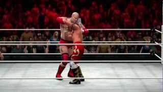 Tensai hits his finisher in WWE 13 Official [upl. by Ydiarf]