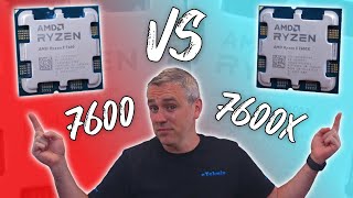 Ryzen 5 7600 Vs Ryzen 5 7600X 42 Game Benchmark  1080p 1440p amp 4K [upl. by Llenrrad]