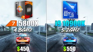 Ryzen 7 5800X OC vs Core i9 10900K OC  Test in 10 Games [upl. by Yerffoej]