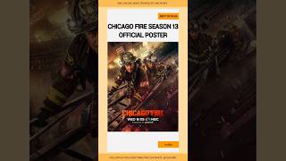 Chicago Fire Season 13 Official Poster chicagofire [upl. by Yesak]