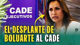 Tremendo desplante de Dina Boluarte al CADE 2024 Lo cancela por rechazo de empresarios [upl. by Saticilef551]