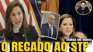 5 DEPUTADA DOS EUA MANDA RECADO PARA MORAES NOVO INDICIAMENTO DE BOLSONARO [upl. by Ahsiret]