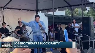 Chubby Checker graces Lobero Theater Stage in historic Block Party [upl. by Anaher]