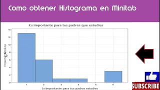 Como obtener histograma en Minitab [upl. by Tingey]