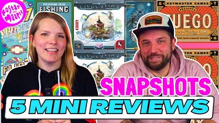 5 Mini Board Game Reviews  Board Game Snapshots [upl. by Xela539]