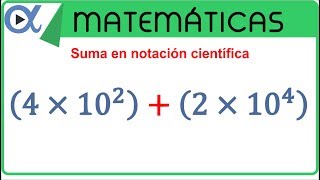 Suma en notación científica [upl. by Trinee]