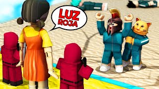 ¡SI TE MUEVES PIERDES 😱 Jugamos el JUEGO del CALAMAR ☠️ Squid Game ROBLOX [upl. by Ellehcil]