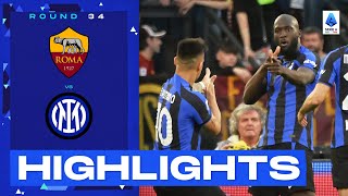 RomaInter 02  Lukaku back on the scoresheet Goals amp Highlights  Serie A 202223 [upl. by Pietje]