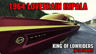 Dazzling 64 Impala Lowrider  Lovetrains Purple amp Gold Glory [upl. by Eward385]