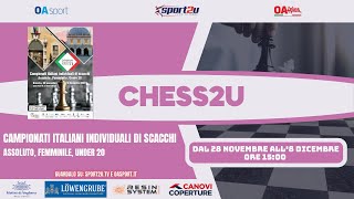 CAMPIONATI ITALIANI INDIVIDUALI DI SCACCHI 2023 in live il 01 Dicembre 2023 [upl. by Fromma]