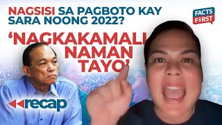 Paalala ng exAFP chief kay Sara Duterte Good manners and right conduct [upl. by Petula]