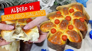 Albero di Danubio salato  RICETTA FACILE di Natale [upl. by Alleuqcaj]