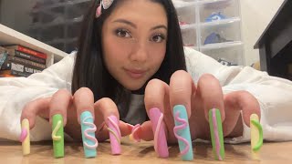 ASMR floor tapping and scratching 💅 LONG nails [upl. by Kristian]