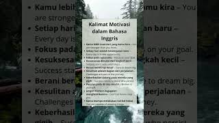 Kalimat motivasi dalam bahasa inggris bahasainggris motivasi kalimat [upl. by Hoskinson439]