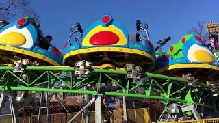 Children’s Spinning Coaster Fun Fair Rides Cannon Hill Park Edgbaston Birmingham [upl. by Northey]