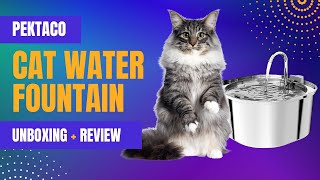 PEKTACO Cat Water Fountain Review A Comprehensive Look at Your Felines Hydration Solution [upl. by Amla908]