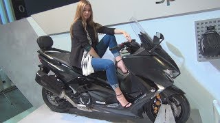 Yamaha TMAX DX Sword Grey 2019 Exterior and Interior [upl. by Holub112]