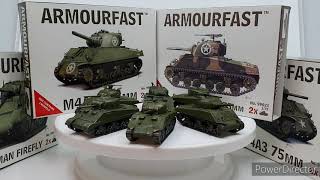 Armourfast 172 Scale M4 Sherman Size Comparison [upl. by Ardnossac]