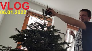 VLOG  Christbaum abschmücken und entsorgen 06012022 [upl. by Sherrod]