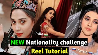 Nationality Challenge reel Tutorial🔥How id look in different nationalities reel Tutorial [upl. by Gabor711]