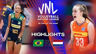 🇧🇷 BRA vs 🇳🇱 NED  Highlights Week 1  Womens VNL 2023 [upl. by Neellek590]