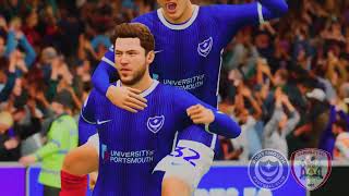 Portsmouth vs Barnsley Highlights  EFL League One 2324  EAFC 24 [upl. by Phoebe655]