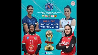 India  Nepal CAVA Womens Volleyball NATIONS LEAGUE Kathmandu Nepal [upl. by Brenda974]